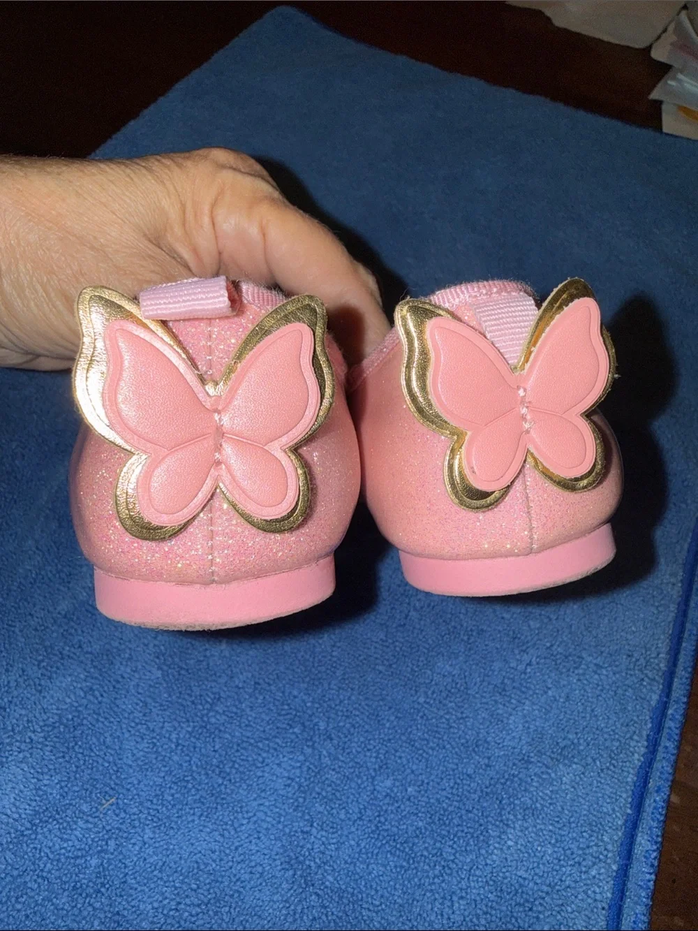 Wicked Movie Kids Pink Butterfly Dressy Flats